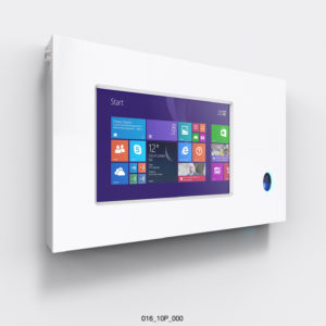 Wall Mounted Tablet Enclosure with Fingerprint Scanner