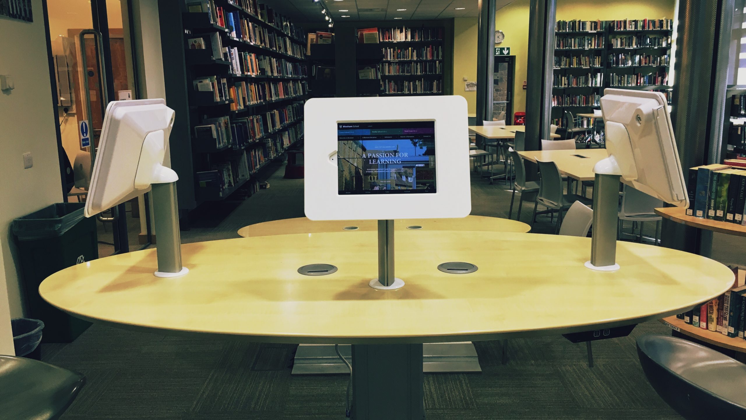 Secure Counter Mounted Tablet Enclosures for Education