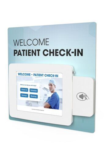 Image of a medical kiosk tablet screen
