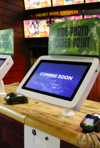 Theme Park self-service kiosk