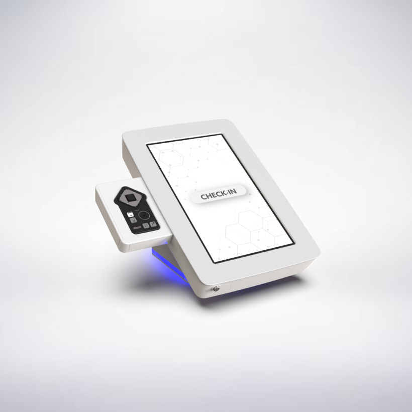 kiosk for blind and partially sighted.