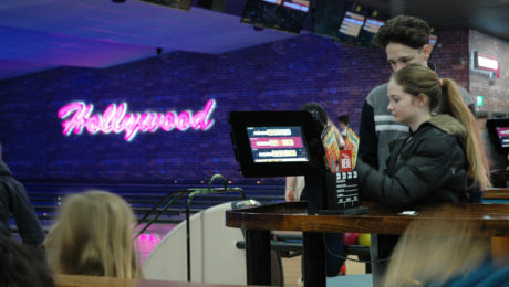 Hollywood Bowl Tablet Enclosures for Bowling Alley Management