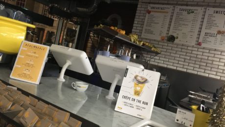 Crepeaffaire work with imageHOLDERS on POS tablet kiosk