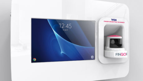 FingoPay Finger Scanner Holder with Tablet Enclosure