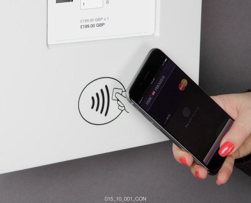 Secure Tablet Kiosk with Contactless Card Reader