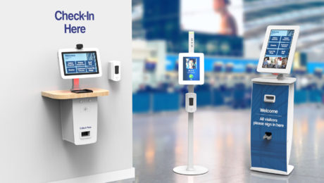 Range of airport kiosks.